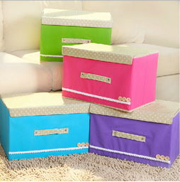 厂家直销韩式无纺布收纳箱 扣扣箱两件套，爆款一件代发新选择